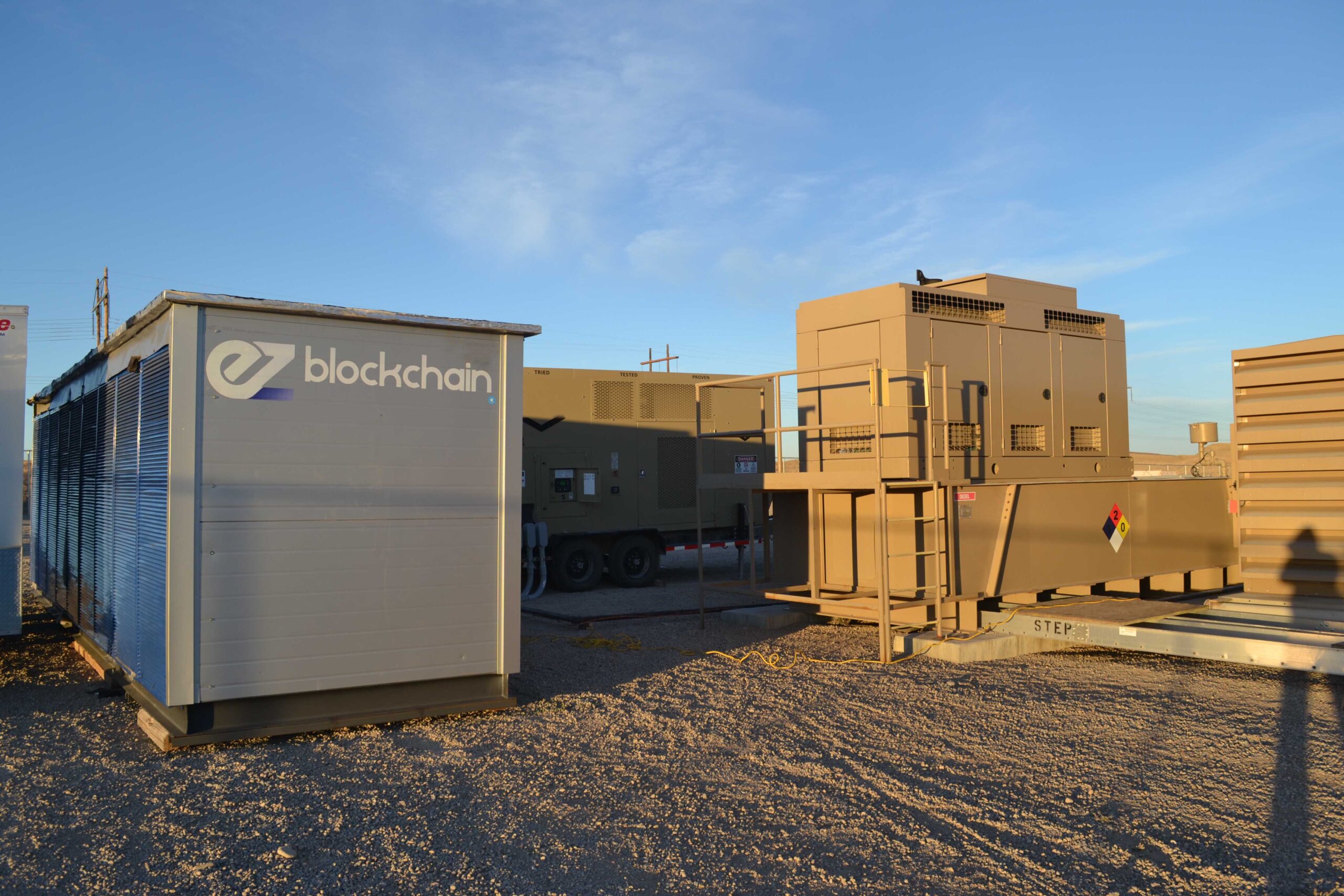 photo process Crypto mining at gas processing plant excess flared gas