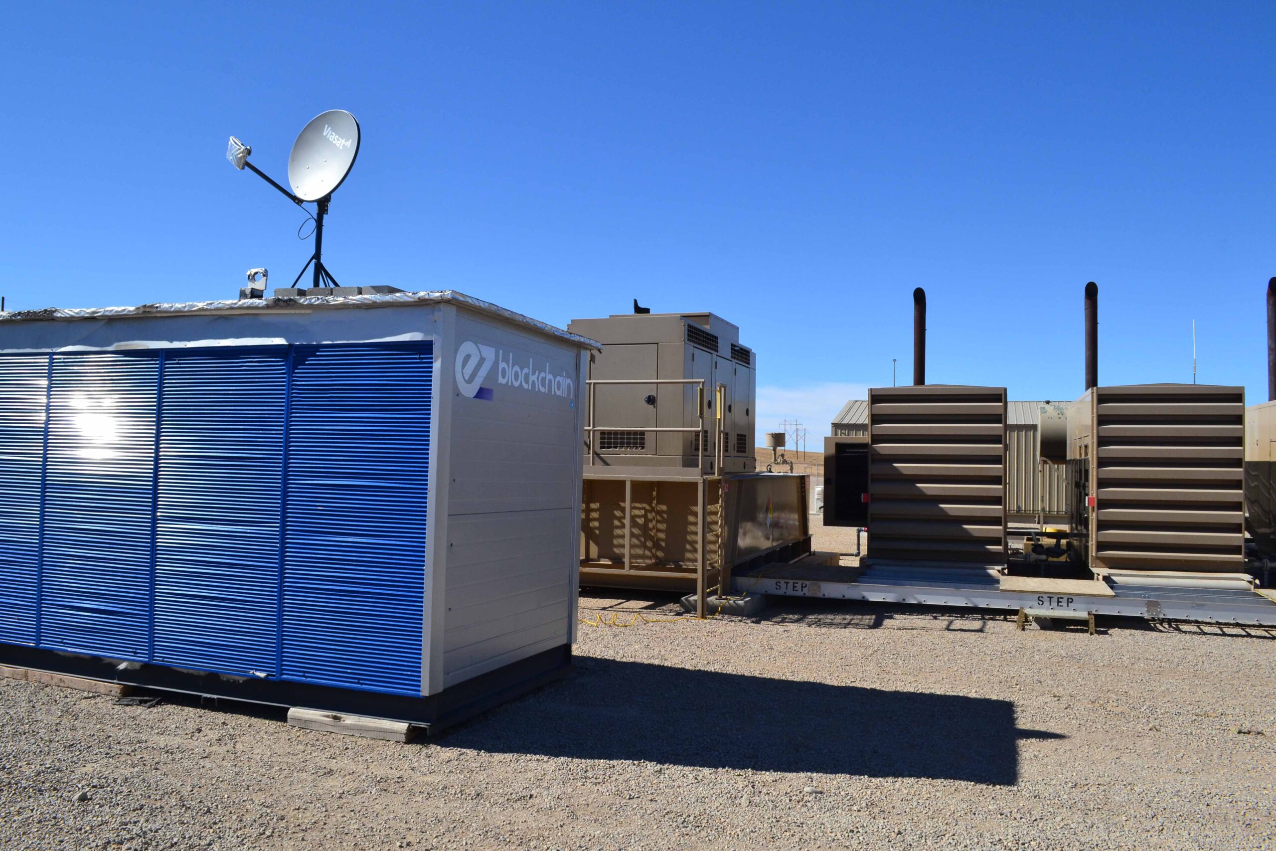 photo process Crypto mining at gas processing plant excess flared gas