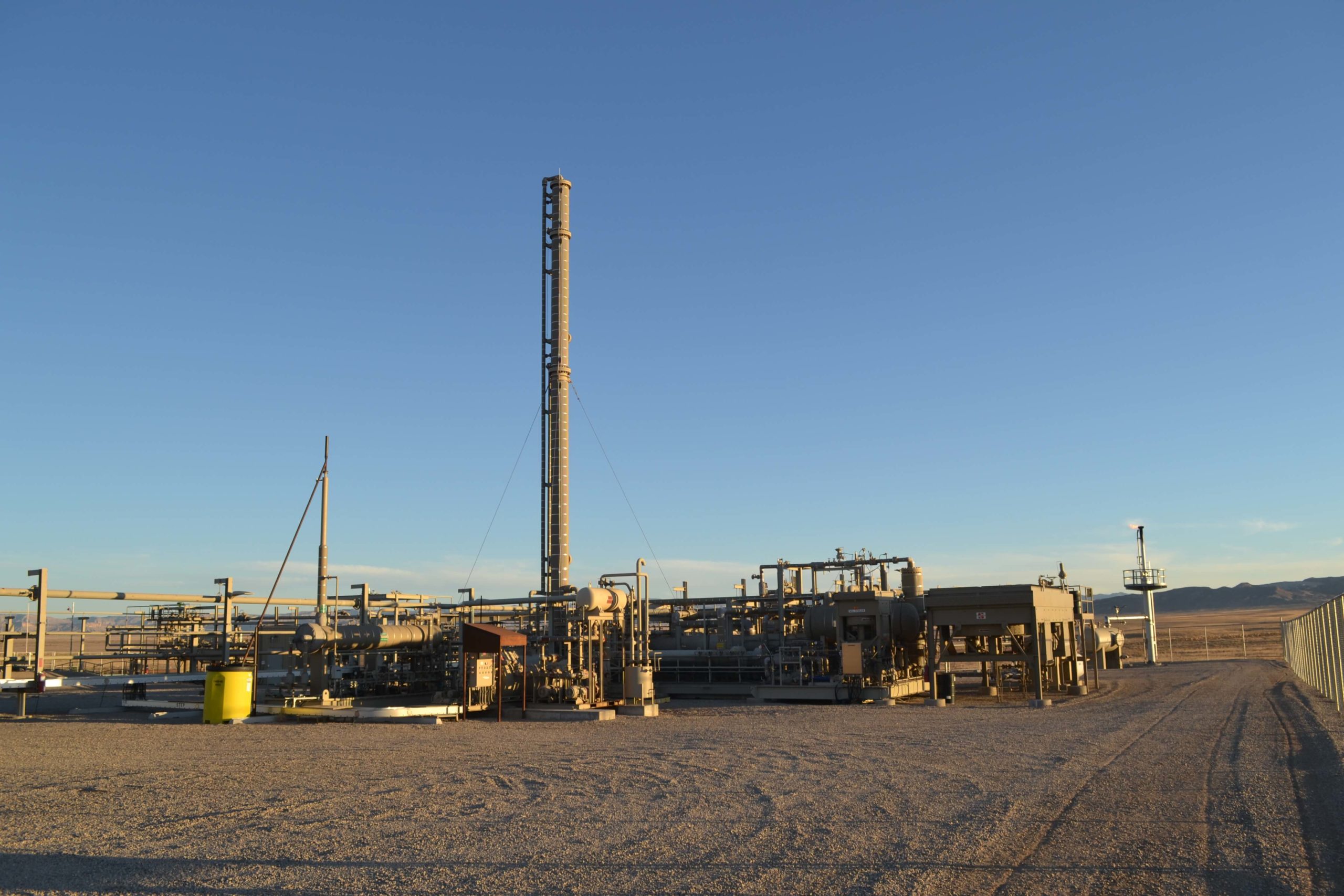 photo process Crypto mining at gas processing plant excess flared gas