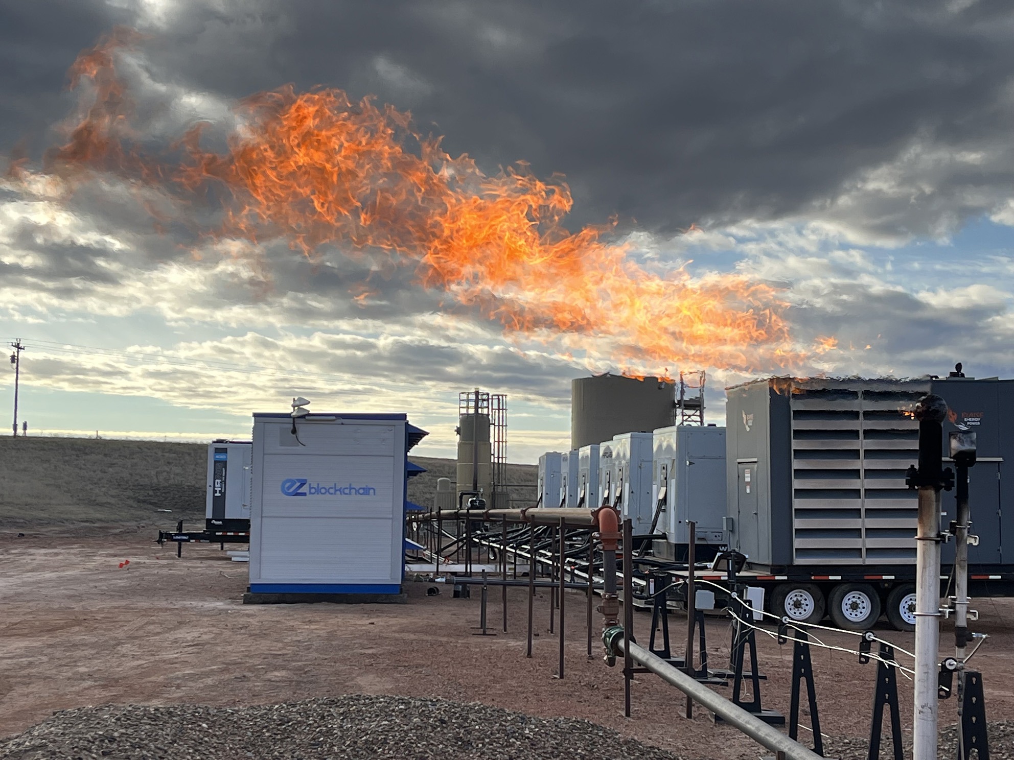 photo process Flaring mitigation project in North Dakota