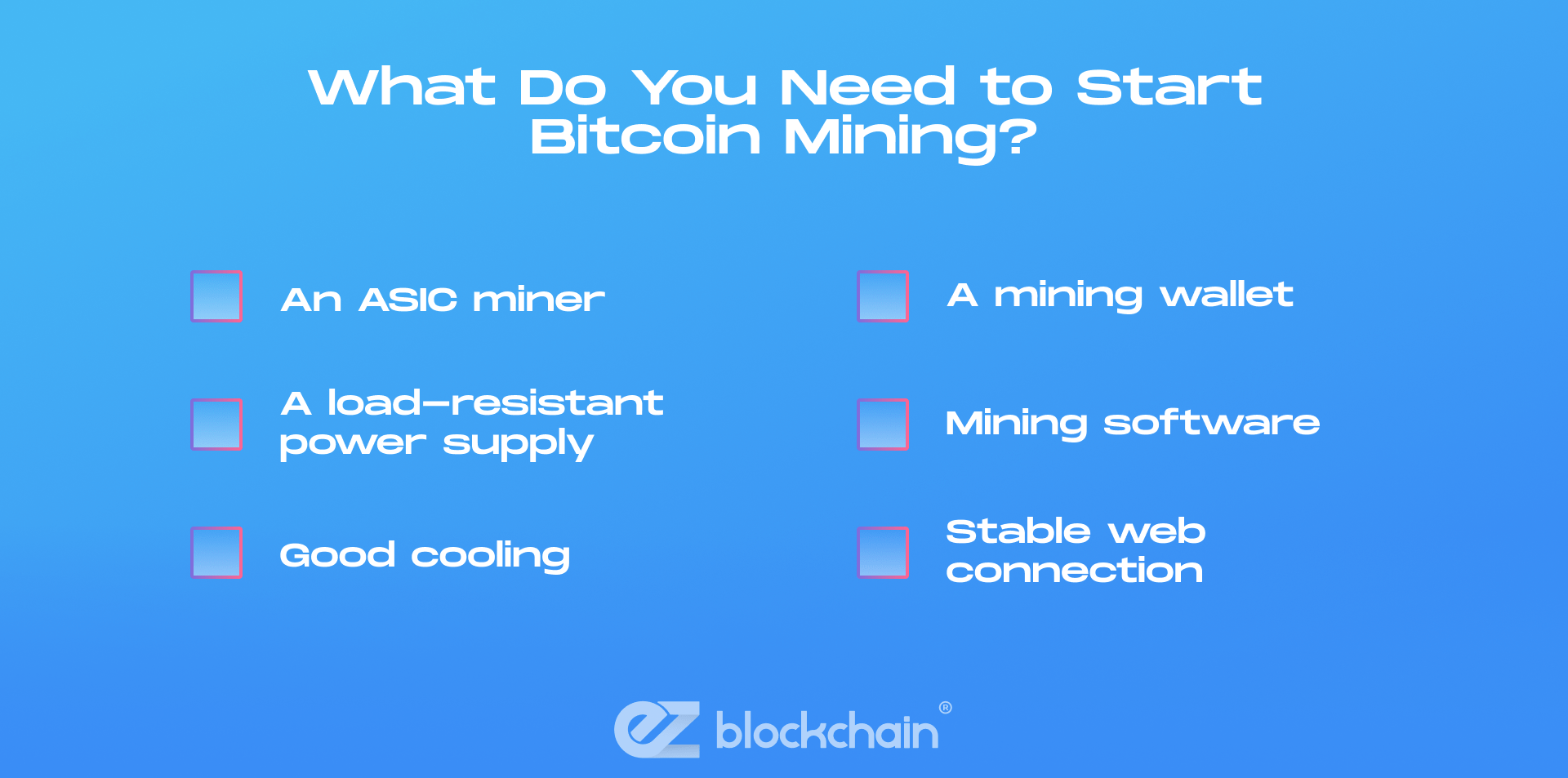 What Do You Need to Start Bitcoin Mining?