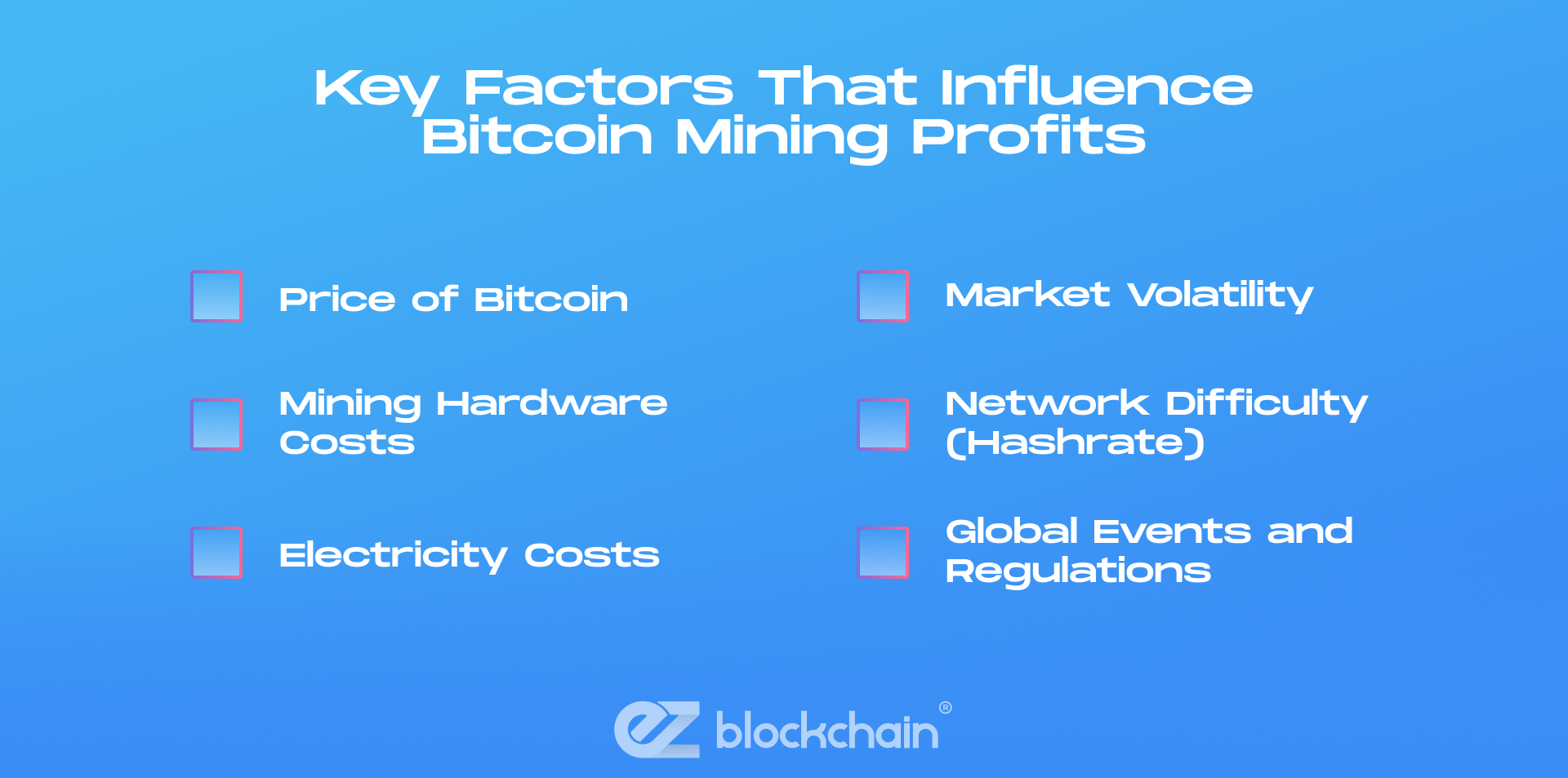 Key Factors That Influence Bitcoin Mining Profits